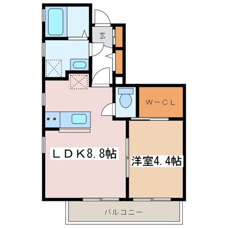 島内駅 徒歩12分 1階の物件間取画像